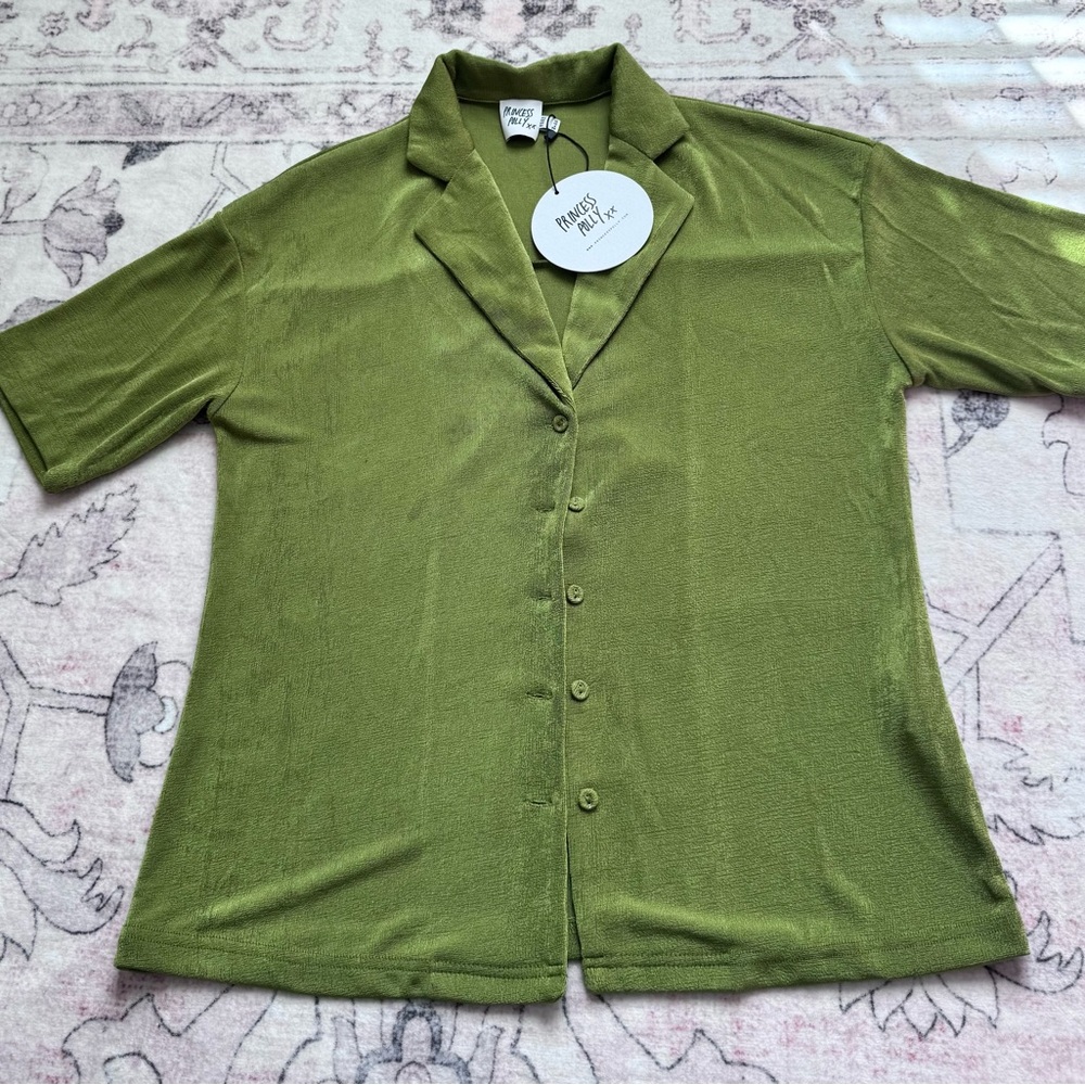 Princess Polly Misha Set Top in a Spring Green